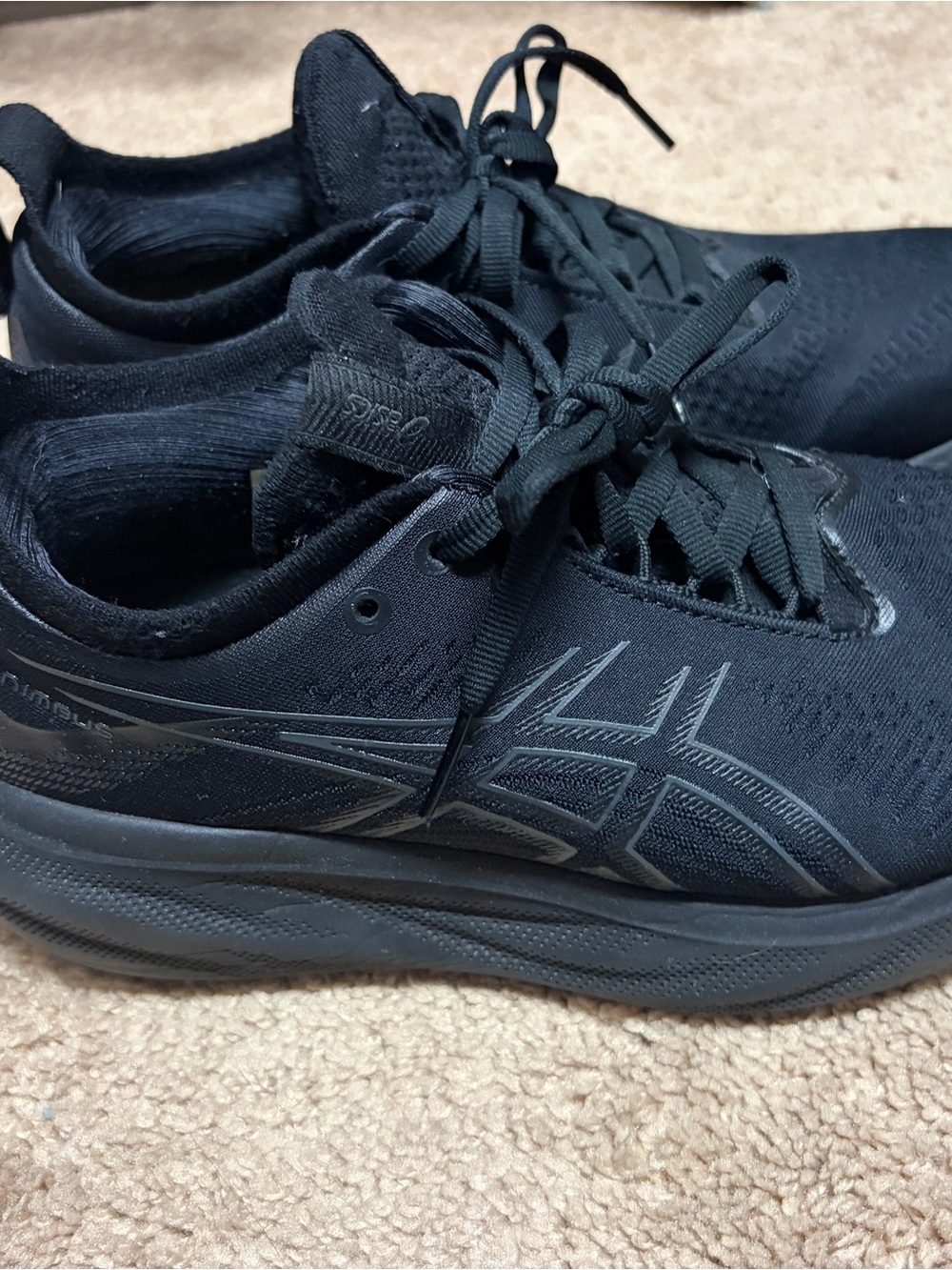 Asics Women's Gel Nimbus Black Athletic Running Sneakers